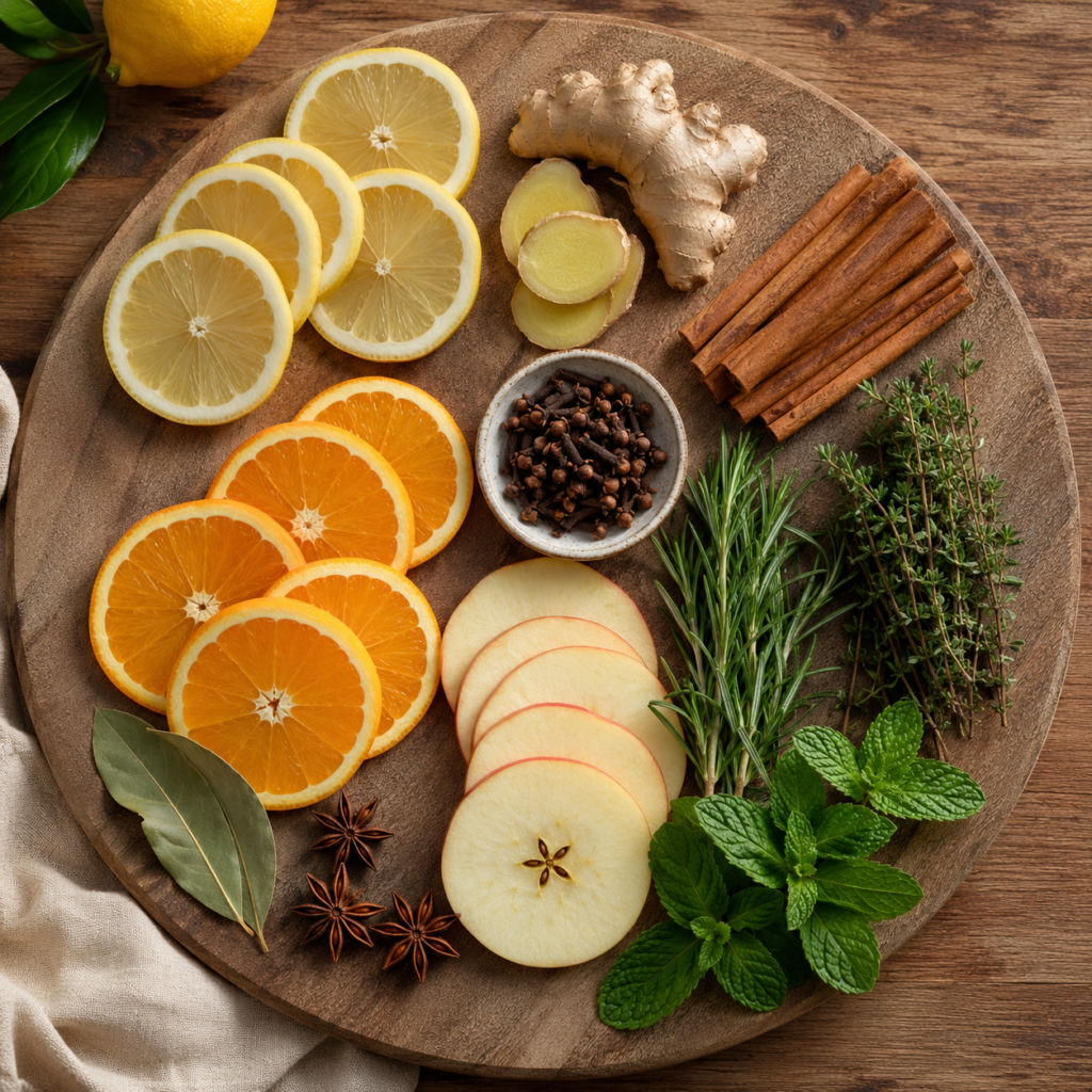 Best cold season simmer pot ingredients.