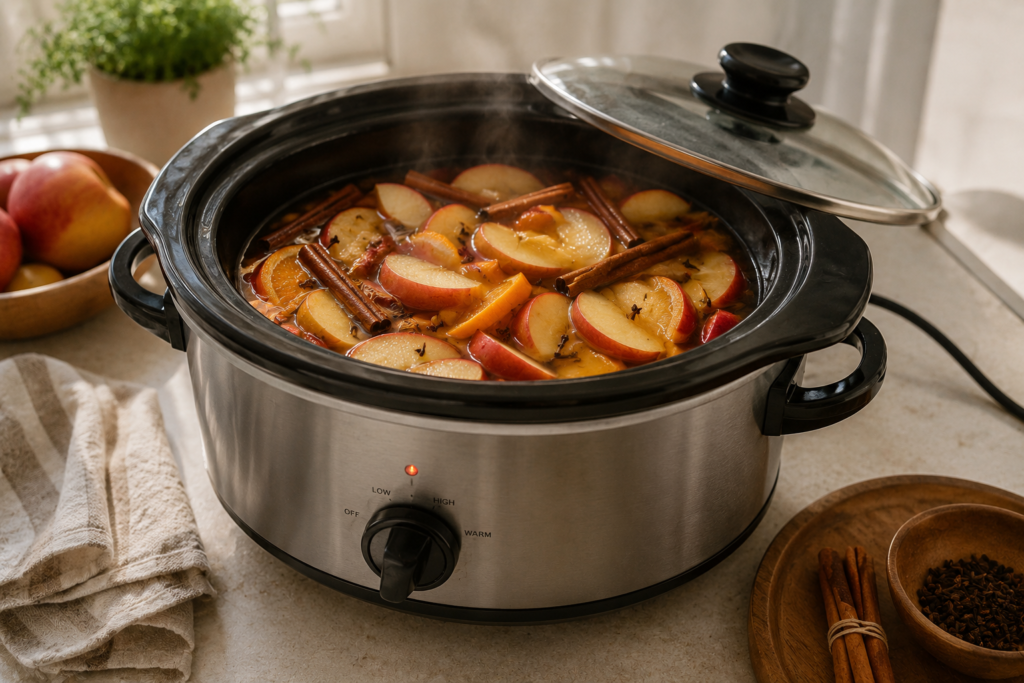 Slow cooker simmer pot.