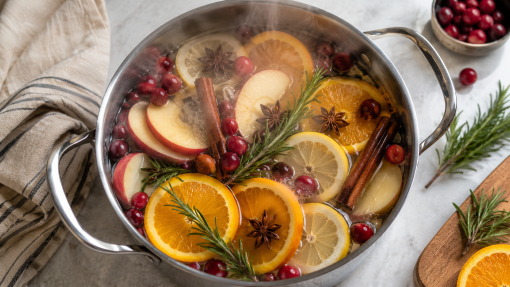 Aromatic simmer pot recipes.