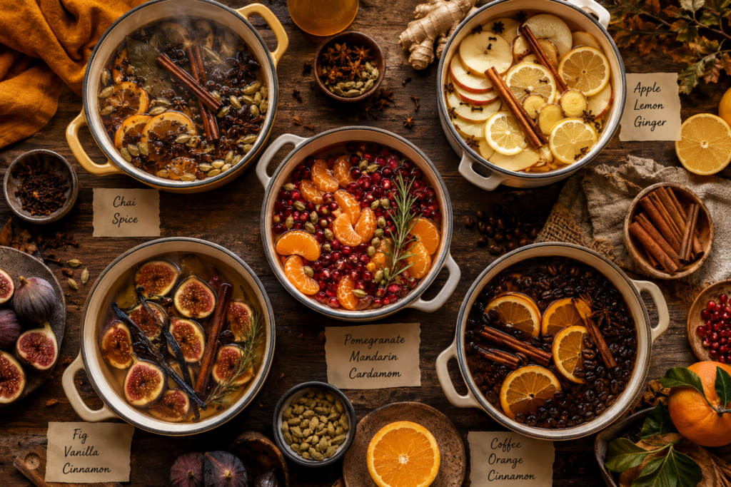 Spiced simmer pots.