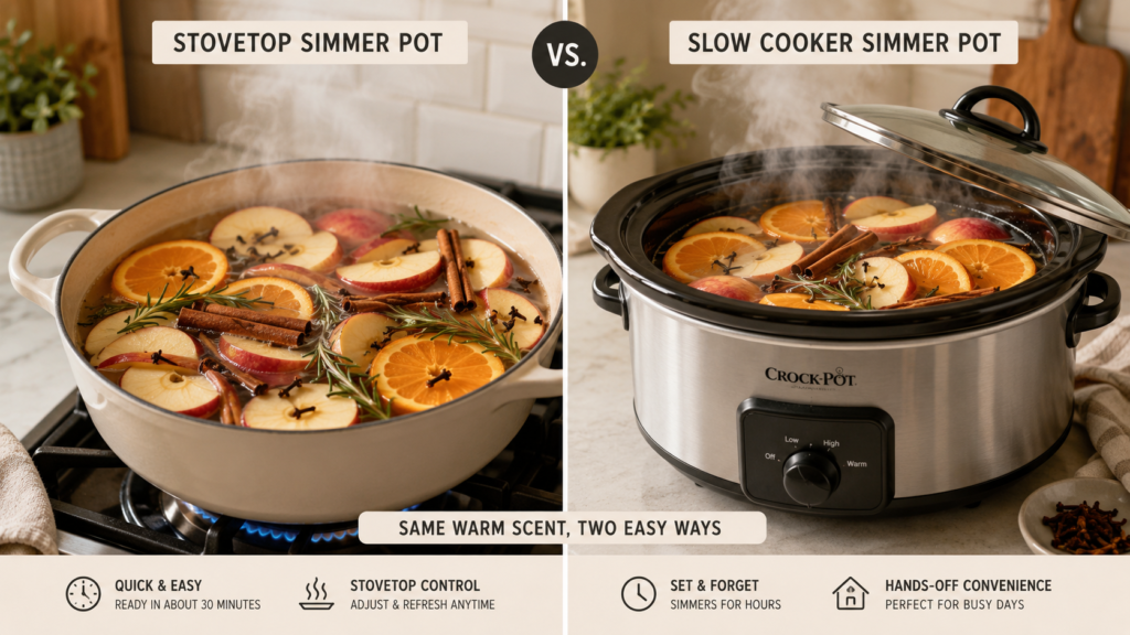Stovetop vs slow cooker.