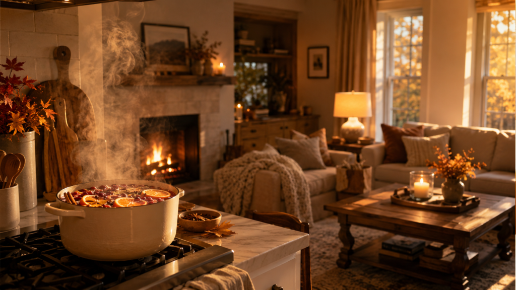 Cozy autumn home.