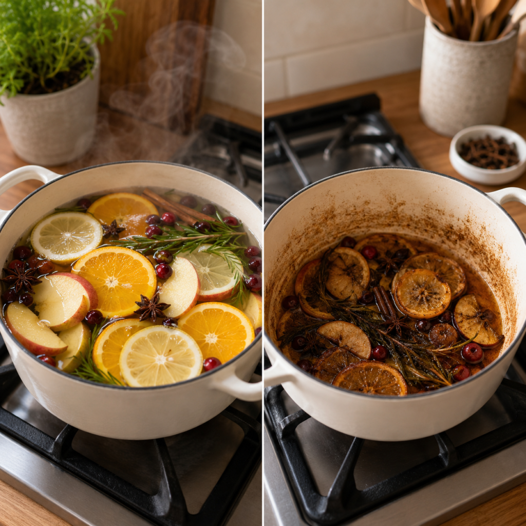 Simmer comparison.
