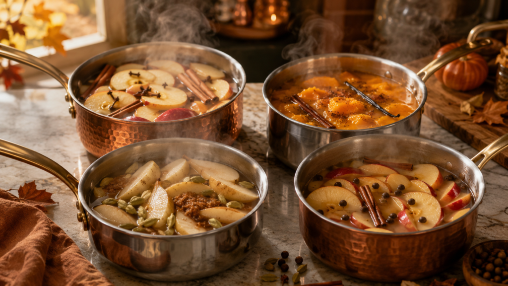 Sweet fall simmer pot recipes.