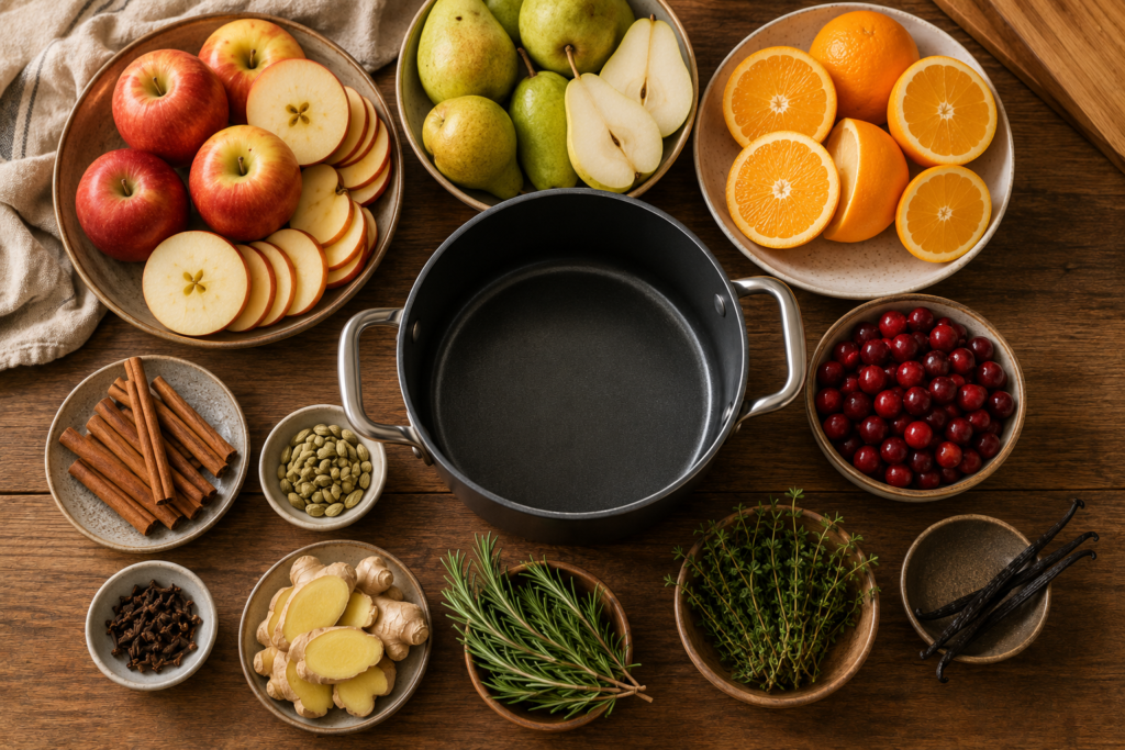 Custom fall simmer pot ingredients.