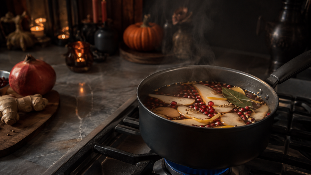 Halloween party simmer