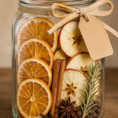 Citrus spice gift jar.