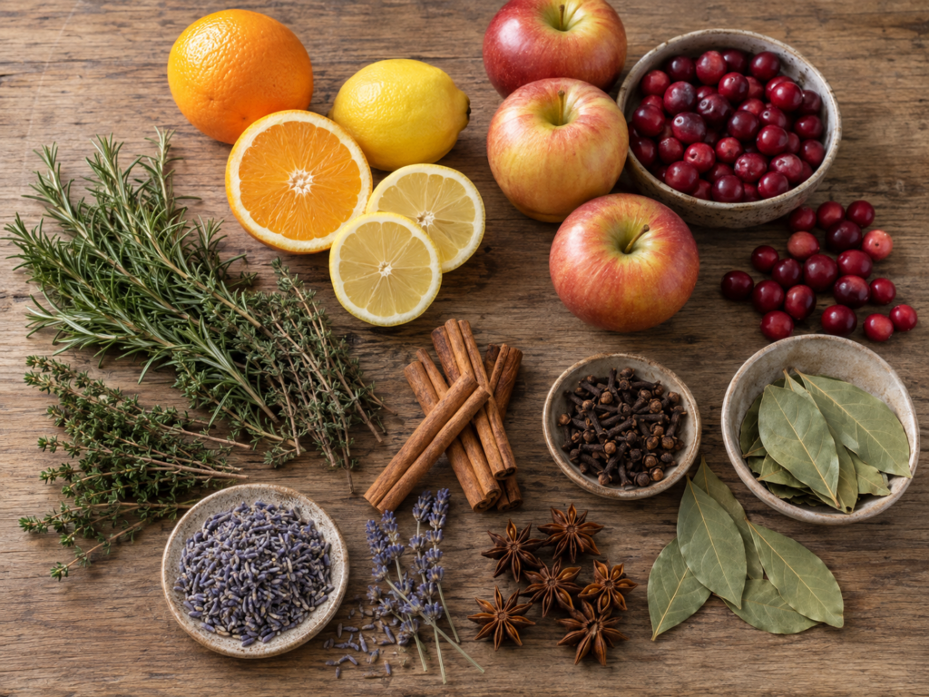 Simmer pot ingredients.