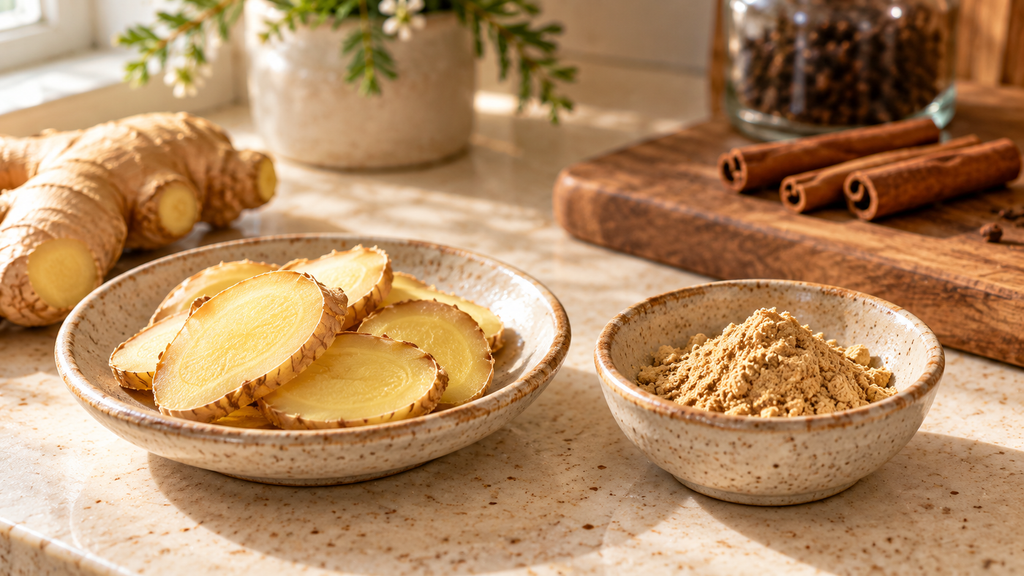 Fresh vs ground ginger 