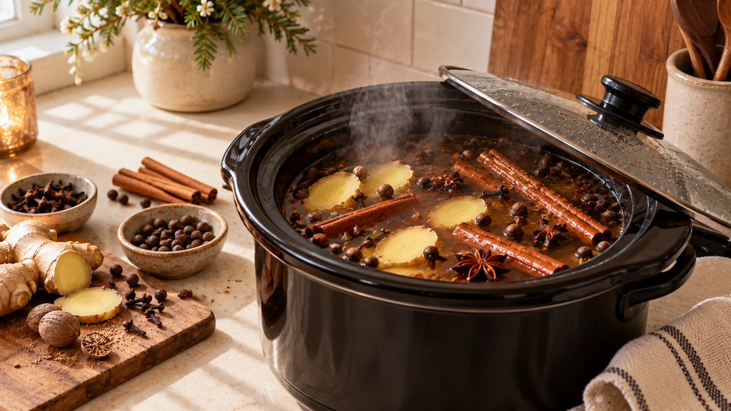 Slow Cooker Gingerbread Simmer Pot 