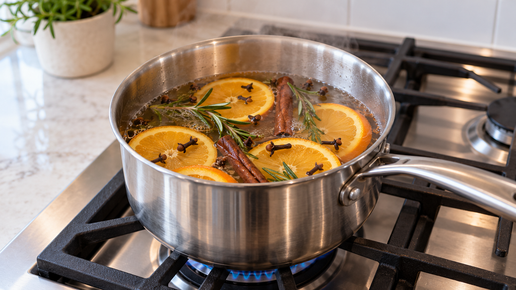 Simmer pot on stovetop