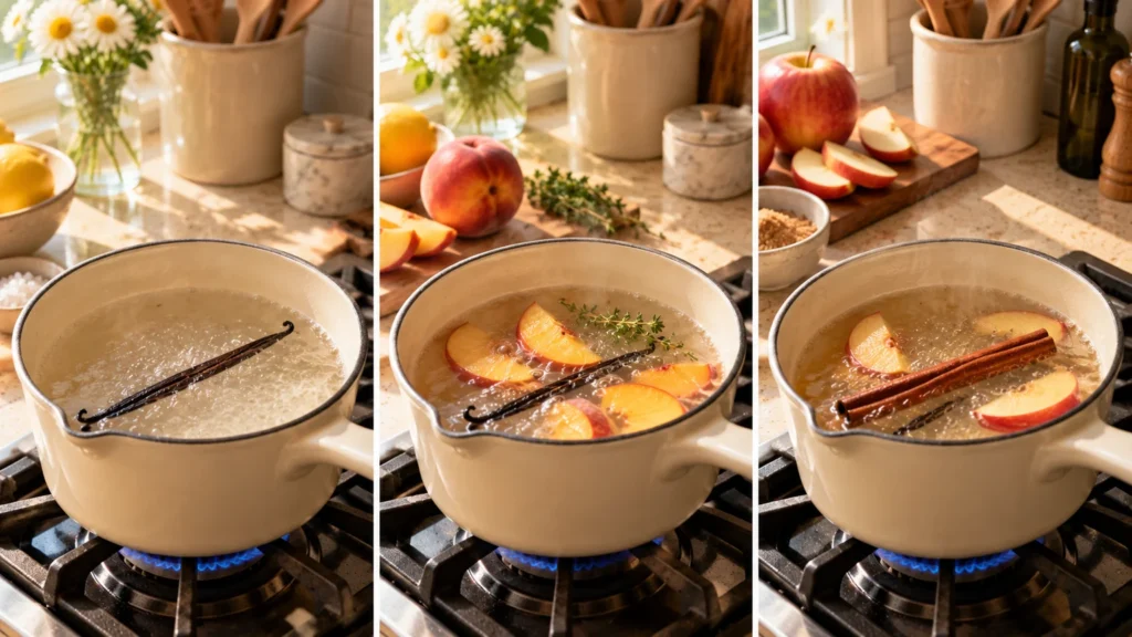 Vanilla simmer pot scent blends