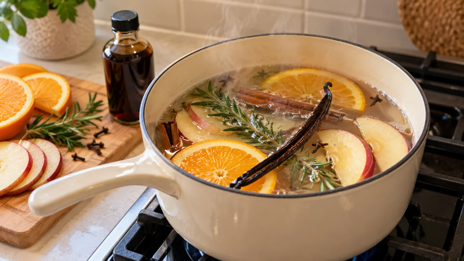 Vanilla orange simmer pot