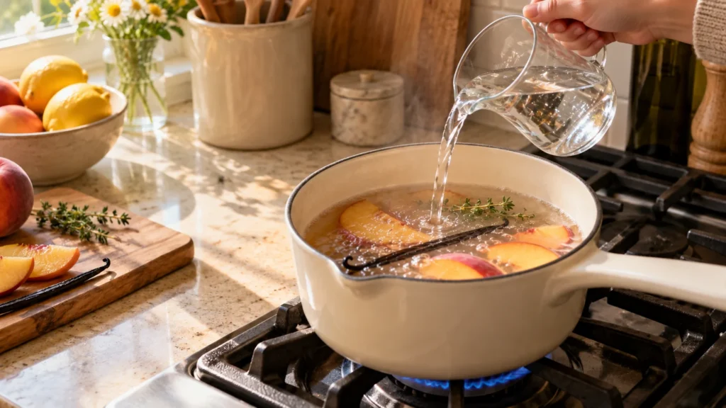 Refilling a vanilla simmer pot